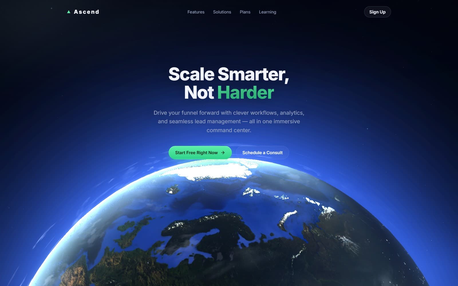 Ascend SaaS (Concept) website preview