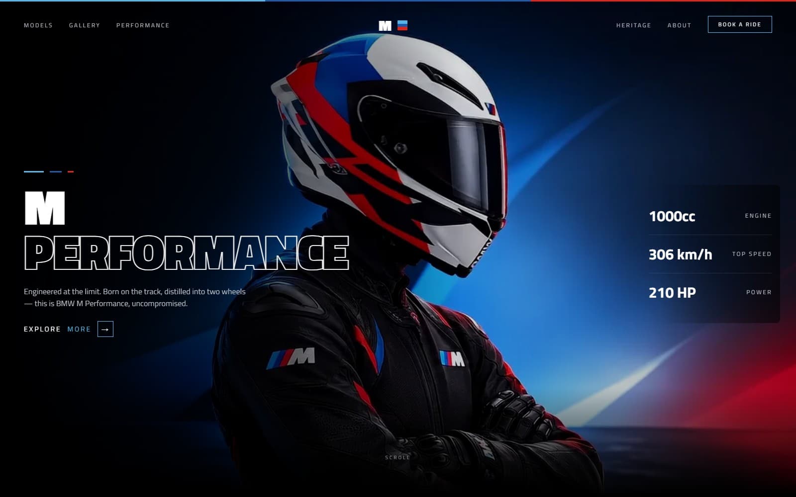 BMW M 1000 RR (Concept) website preview