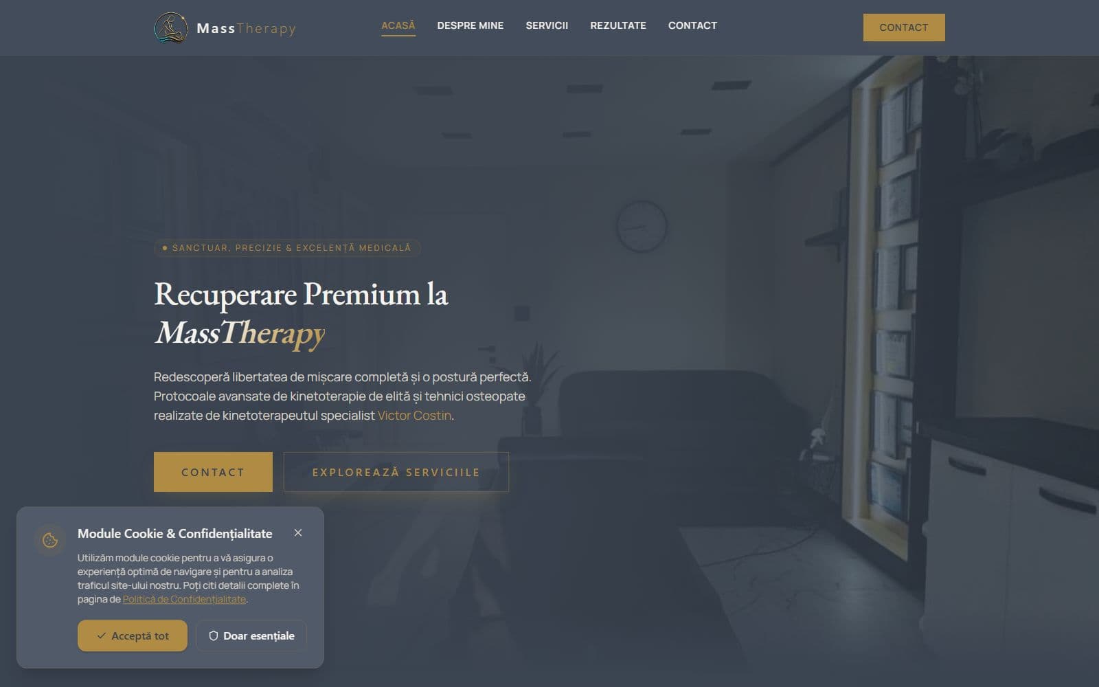 Mass Therapy website preview