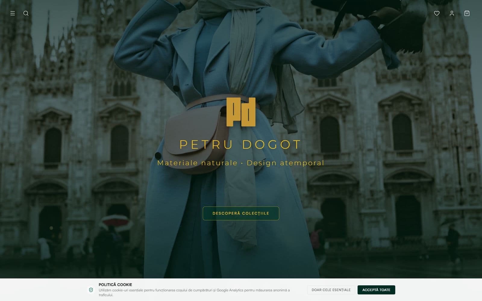 PD Natural Wear website preview